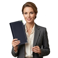 Porte-menu en cuir PU, porte-menu imperméable avec logo personnalisé pour l'hôtellerie et la restauration