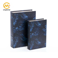 Boîte d'emballage de cadeau en forme de faux livre de décoration en papier vide imprimé personnalisé en carton de luxe en gros