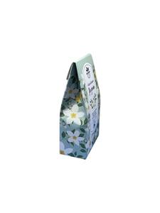 Caja de Papel Floral Personalizada con Laminado Brillante/Mate y Grabado en Relieve para Sales de Baño de 100g - Empaque Sostenible para Productos de Relajación de Spa - Product Image 1