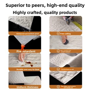 แผ่นหินสตาร์มูนสโตนแบบยืดหยุ่นขนาดใหญ่ หินไดโอไรต์ PU แผ่นตกแต่งผนังลายหินอ่อน - Product Image 2