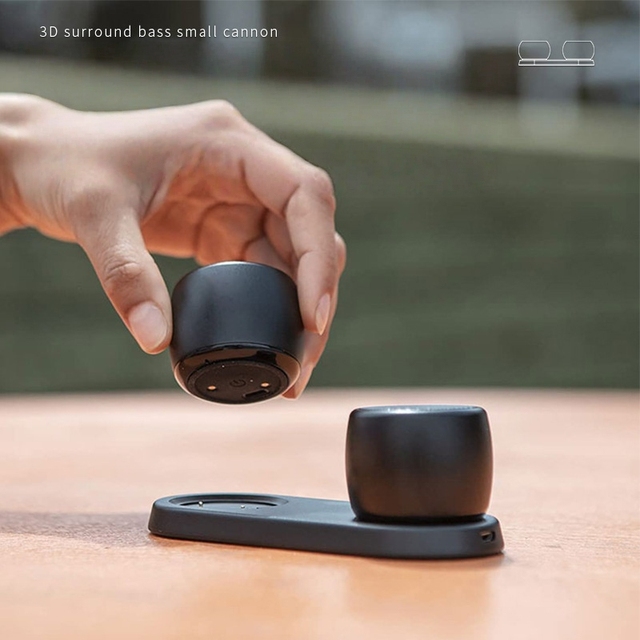 MQ TWS Wireless Audio Speaker Dual Set Portable Mini Bass Sound System Charging Dock Loud Sound Home Speaker