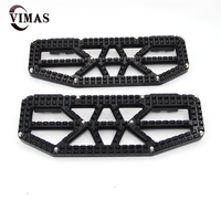 Repose-pieds larges pour moto, pédales en aluminium 6061, installation facile pour Touring Road Glide Softail Fatboy