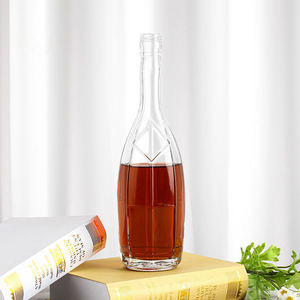 Botellas de Vidrio de Lujo para Envasado de Whisky, Botellas Vacías con Logotipo Personalizado para <span class=keywords><strong>Vodka</strong></span> y Licores Premium - Product Image 1