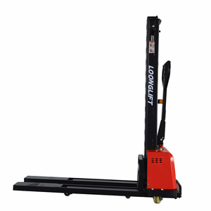 Montacargas semieléctrico portátil de 0.5 toneladas, directo de fábrica, con batería de plomo-ácido y neumáticos de poliuretano para pisos interiores. - Product Image 4