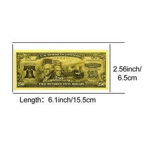 Uang Kertas Peringatan Ulang Tahun ke-250 AS Berlapis Emas Dua Sisi Merayakan Perayaan Sejarah Kemerdekaan Amerika - Product Image 4