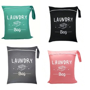Bolsa de Almacenamiento de Tela con Logotipo Personalizado, Gran Capacidad, Lavable, con un Solo Bolsillo, Impermeable, con Separación para Artículos Secos y Húmedos, para Viajes - Product Image 5