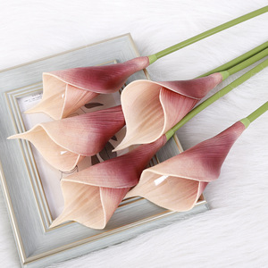 Lys Calla Droit en PU, 65 cm de Long, Haute Simulation, Fleurs Artificielles pour Mariage et Décoration Intérieure - Product Image 3