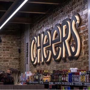 Acrylic kinh doanh tường biểu tượng dấu hiệu với ánh sáng ngoài trời Acrylic <span class=keywords><strong>Logo</strong></span> Đăng Board <span class=keywords><strong>Maker</strong></span> <span class=keywords><strong>3D</strong></span> tùy chỉnh Acrylic <span class=keywords><strong>Logo</strong></span> - Product Image 5