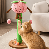 Tour pour chat de luxe classique, grande taille, au design fruité, avec corde en sisal haute densité, résistante aux griffures et antidérapante pour l'escalade