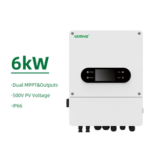 CKMINE Onduleur Solaire Hybride 6kW 48V IP66 Double Sortie MPPT On-grid Off-grid Monophasé 230V 6000W Système d'Énergie Domestique - Product Image 1