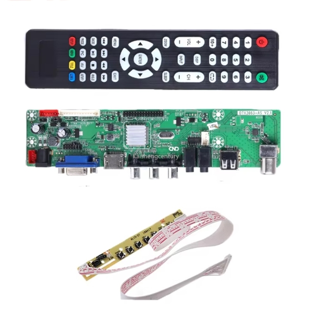 DTV3663-AS V2.1 LED TV motherboard DVB-C SVB-T DVB-T2 universal digital jumper controller driver motherboard 3663