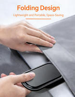 Nouveau support de chargeur sans fil pliable de bureau électrique avec port de charge rapide 15W de type C pour téléphones mobiles universels