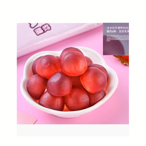 Tốt Ngon Halal Trái Cây Nho Peelable Bất Nước Ép Trái Cây Gummies Kẹo Trong Túi Hương Vị Trái Cây - Product Image 2