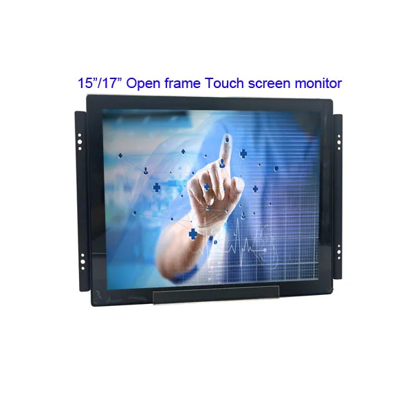 7 12.1 15 15.6 17 18.5 19 21.5 24 27 Inch Wall Mount Metal Capacitive Industrial Touch Screen Monitor