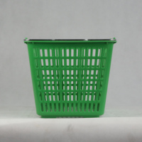 Panier de courses en plastique Highbright avec poignée, panier de transport durable pour supermarché et commerce de détail