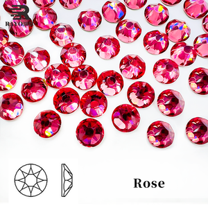 Vestido de diamantes de imitación de uñas con reverso plano de transferencia personalizada al por mayor con estilo de motivo de cristales Hotfix para ropa y zapatos-Material de vidrio - Product Image 3