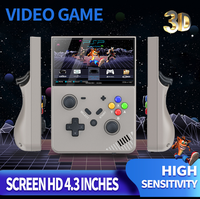 Console de jeu vidéo portable R43 PRO Quad Core 4,3 pouces 4000 mAh 64 Go, prend en charge plus de 20000 jeux, avec joystick 3D original, best-seller