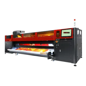 Uv Reclame Inkjet Printer 3.2M Led Uv Roll Printer Voor Behang Grootformaat Hybrid Outdoor Flatbed printer Retail