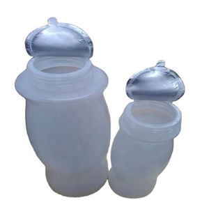 Cấp Thực Phẩm Dễ Dàng Bóc Cảm Ứng Nắp Chai Nhôm Lá Mỏng Seal Liner Wad Với Kéo Tab Sạch Peel Cho Niêm Phong Để HDPE Chai Sữa - Product Image 2