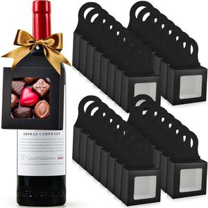 Custom cibo usa e getta riciclabile imballaggio caramelle regalo regalo scatole appese di vino con finestra - Product Image 1