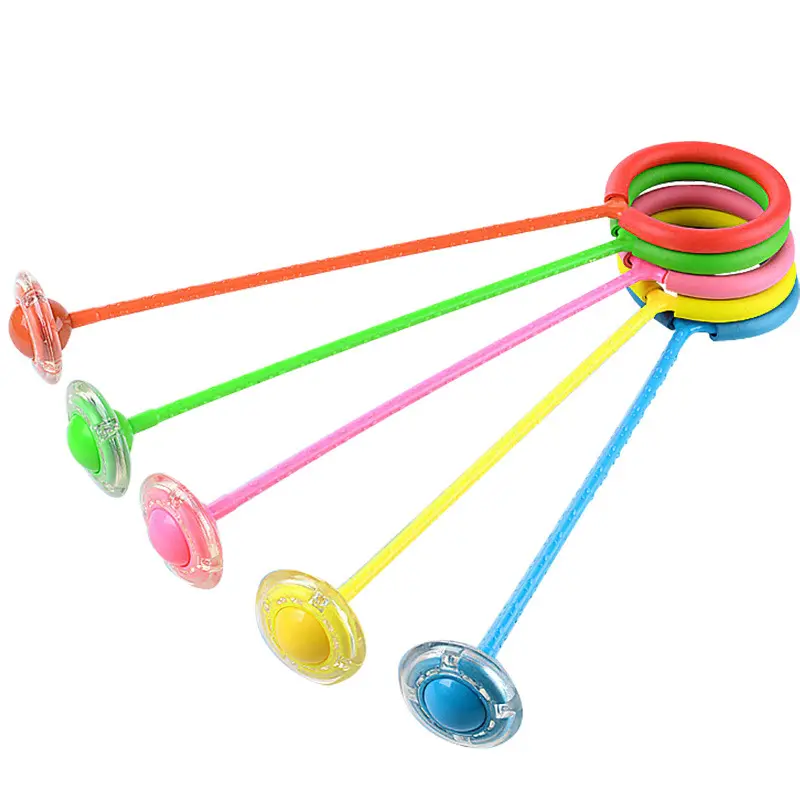 Kinder ring Flash Bounce Ball Licht Tanz Fitness Bounce Ball Spin Jump Ring ein Bein Swing Ball