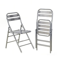 Chaise de jardin pliable moderne, confortable, légère, imperméable, avec logo en relief sur les pieds, en acier inoxydable, garantie 12 mois