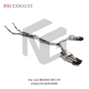 Système d'échappement avant en acier inoxydable Valvetronic Cat-Back pour <span class=keywords><strong>Audi</strong></span> RS4 <span class=keywords><strong>RS5</strong></span> B9 2.9T, vente directe d'usine ING - Product Image 2