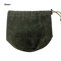 Sac à cordon en toile cirée personnalisé, imperméable, avec tasses en titane, accessoires de plein air, sac de rangement pour bushcraft