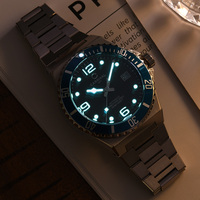 CARNIVAL Montre automatique de luxe pour homme, boîtier en acier inoxydable, bracelet en acier inoxydable, cadran en saphir synthétique, 30 bars, résistante à l'eau, Miyota, lumineuse
