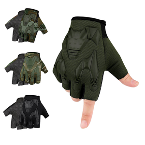 Guantes de Motociclismo de Verano MOTOCENTRIC, Medios Dedos, Retro, Antideslizantes, con Pantalla Táctil, Transpirables, de Spandex, Unisex, de Protección - Product Image 1