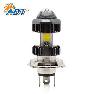 หลอดไฟหน้ารถมอเตอร์ไซค์ ADT LED 12V 20W ความสว่างจริง 2000LM H4 BA20D ไฟตัดหมอกแบบสองสี หลอดไฟหน้า LED - Product Image 1
