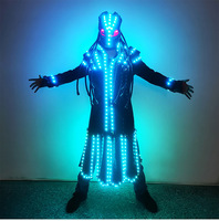 Scène de Rave de couleur changeante vêtements de Performance de danse lumineux Costume de Robot à LED