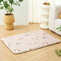 Coussin de sol pliable en mousse à mémoire de forme pour chien et chat, toucher frais, quatre saisons, nid douillet pour animaux de compagnie de taille moyenne/grande, idéal pour Golden Retriever