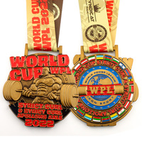Médaille en alliage de zinc de haute qualité, design personnalisé, médaille en métal en relief 3D, design pour événements sportifs
