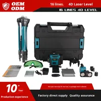 Vente en gros : Niveau laser infrarouge industriel 16 lignes, lumière verte, haute précision, portable, auto-nivelant 3 axes