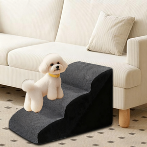 Kavisli köpek merdiven rampa yüksek yatak tırmanma kaymaz dengeli Pet adım kapalı derin gri-küçük köpekler kediler çıkarılabilir yıkanabilir Pet - Product Image 6