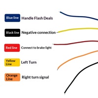 Feu de barre transfrontalier 46 cm à LED multicolore, type 'Devil Eye', avec fonction stroboscopique d'avertissement, pour feux de freinage de camion et pick-up, 24V, ajustement standard