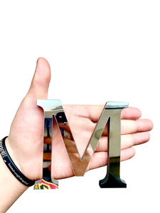 Hot bán 10cm 15cm 20cm 3D Bảng chữ cái gương tường Sticker bọt trở lại quảng cáo từ tiếng Anh Letter & số từ 1cm Độ dày DIY" - Product Image 6