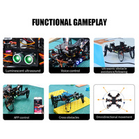 Kit de Robot Araña Hexápodo Biónico Tscinbuny Esp32, Control por Aplicación, Programación, Educación, Kit Maker para ESP32