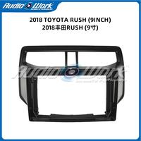 Cadre Android pour autoradio de voiture, cadre GPS pour voiture, cadre DVD pour voiture, de haute qualité, personnalisé, pas cher, pour TOYOTA RUSH 2018