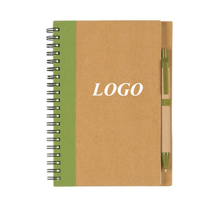 Taccuino personalizzato con Logo e penna carta Kraft per Notebook A5 stampa personalizzata <span class=keywords><strong>a</strong></span> spirale - Product Image 6