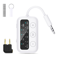 Transceptor Bluetooth 5.2 1Mii Mini con Pantalla OLED, Adaptador de Audio Inalámbrico de 3.5mm para TV, PC a Altavoces, Plug and Play