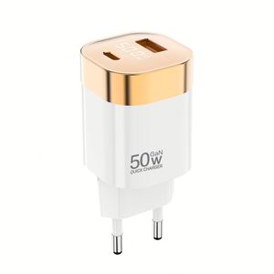 อะแดปเตอร์ชาร์จเร็ว PD 50W รุ่นขายดี ช่องเสียบ A+C ชาร์จเร็วแบบ GaN สำหรับโทรศัพท์รุ่น 16 15 14 13 12 - Product Image 3