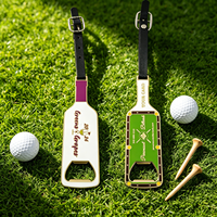 Tag Tas Golf Metalik Anti Gores Dengan Logo, Tag Tas Golf Menarik Perhatian, Terukir