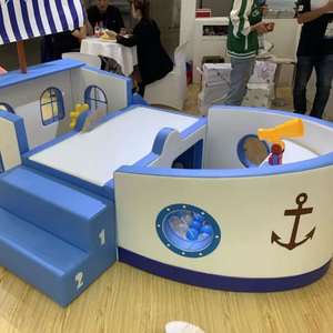 Bateau de jeu intérieur coloré et mignon pour enfants, idéal pour les crèches, les cafés et les restaurants, équipement de jeu souple et durable - Product Image 6