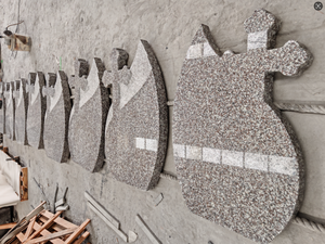 Europäischer <span class=keywords><strong>Grabstein</strong></span> im G664 Braun Star Cross Granit-Design für Friedhöfe und Gedenkstätten - Product Image 6