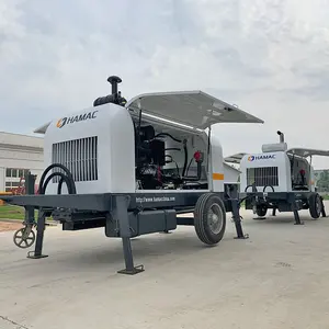 Best Service Diesel Trailer Concrete Pump Machine Price For Sale Concrete Pumps