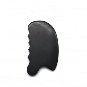 Strumento Gua Sha in Pietra Bian Nera Naturale per Modellare il Corpo e Massaggiare il <span class=keywords><strong>Viso</strong></span>, per Disintossicazione, Cura Personale all'Ingrosso - Product Image 2