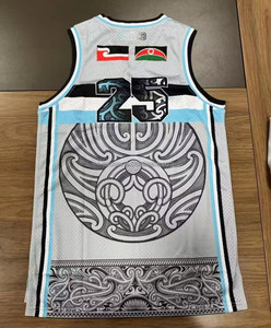 Tenues de basketball personnalisées avec drapeau maori TUHOE des îles, design tatouage, débardeur, ensemble de basketball en gros, vêtements de sport pour hommes - Product Image 6