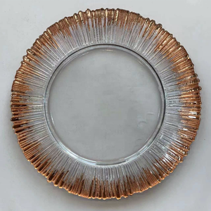 Juego de Platos de Vidrio Dorados y Plateados para Alquiler al por Mayor para Fiestas, Banquetes, Bodas y Eventos Familiares - Product Image 4
